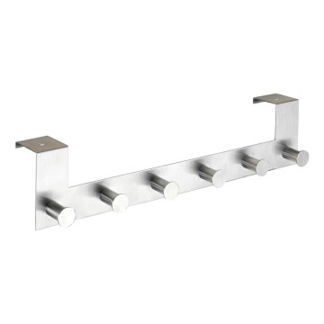 WENKO 22804100-CELANO naulakko 39x11 cm ruostumaton teräs/hopea