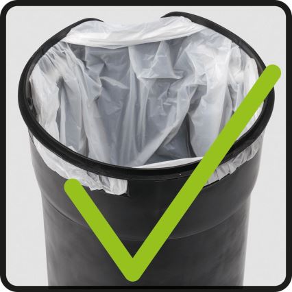 WENKO 22829100 - Roskakori LEMAN 17x25 cm, ruostumatonta terästä, satiinipinta, musta