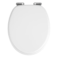 WENKO 22885100-WC istuinkansi URBIO 36x42,5 cm valkoinen/hopea
