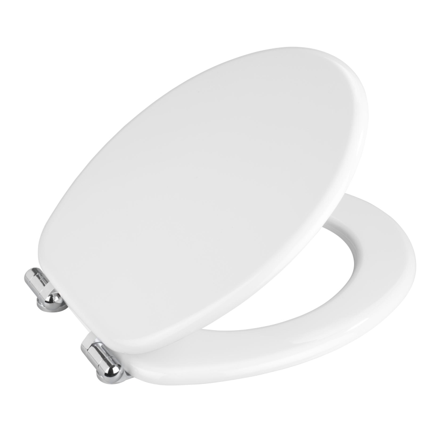 WENKO 22885100-WC istuinkansi URBIO 36x42,5 cm valkoinen/hopea