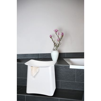 WENKO 22949100 - Jakkara WING 45x48 cm valkoinen/musta