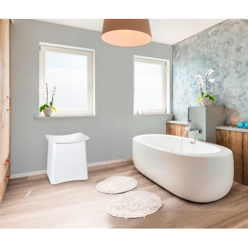 WENKO 22949100 - Jakkara WING 45x48 cm valkoinen/musta