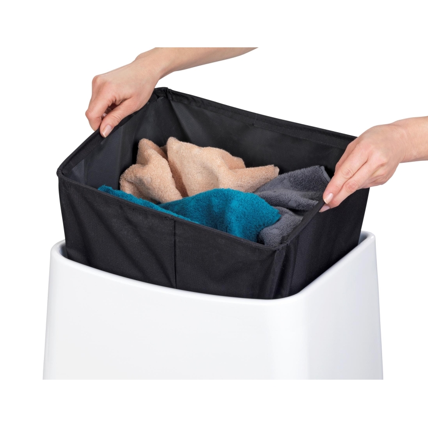 WENKO 22949100 - Jakkara WING 45x48 cm valkoinen/musta