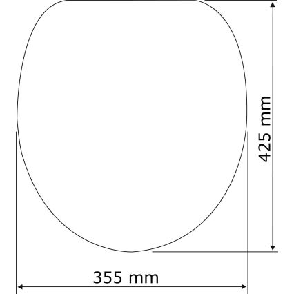 WENKO 22979100-WC-istuinkansi luonnonvärinen pyökki 35,5x42,5 cm ruskea/hopea