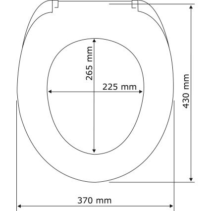 WENKO 22979100-WC-istuinkansi luonnonvärinen pyökki 35,5x42,5 cm ruskea/hopea