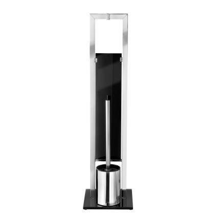 WENKO 22983100 - WC-harja RIVALTA 18x70 cm ruostumaton teräs/hopea/musta