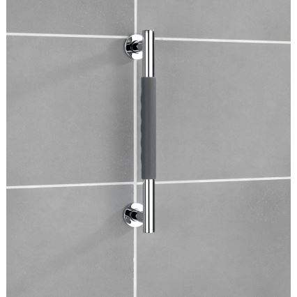 WENKO 23284100 - SECURA-tukikahva 40,5x9 cm, ruostumaton teräs/antrasiitti/kiiltävä kromi