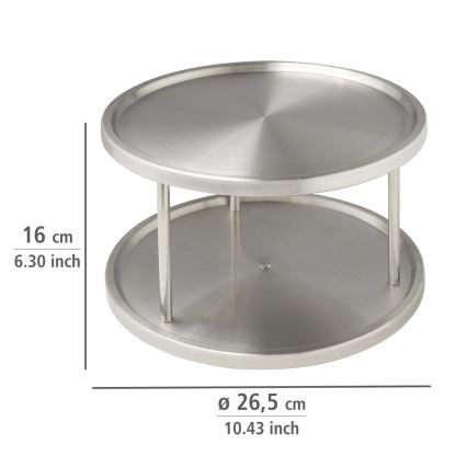 WENKO 2335100 - Karuselli CABINET CAROUSEL 26,5x15,5 cm ruostumaton teräs/hopea
