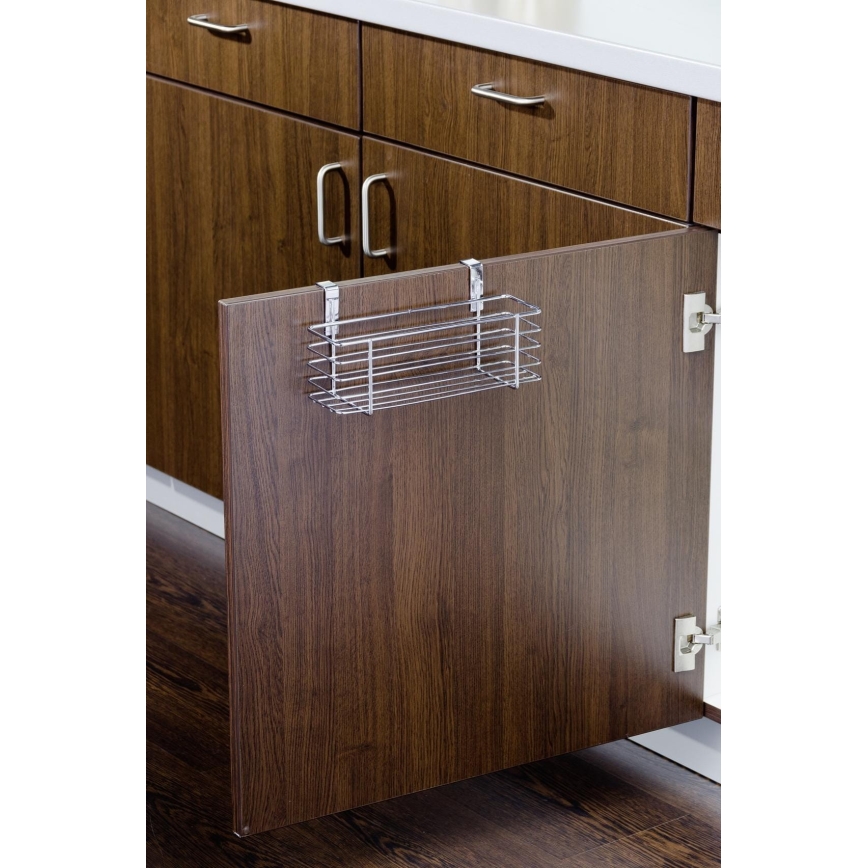 WENKO 2344100 - SLIM-kori 24x11,5 cm kiiltävä kromi/musta