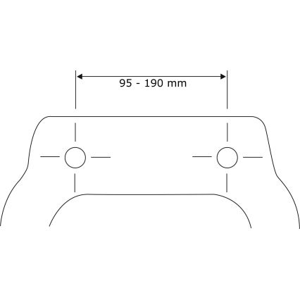 WENKO 23443100 - WC-istuin KOS 44x37 cm musta