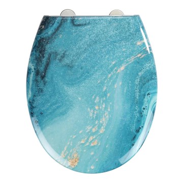 WENKO 23571100-WC WC-istuin 300/350 KG 44,5x37 cm monivärinen/hopeanvärinen