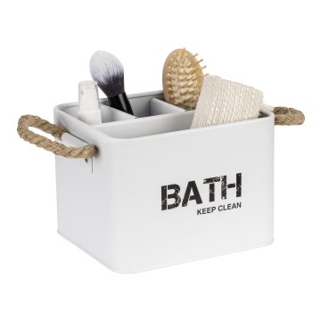 WENKO 23700100 - Säilytyslaatikko GARA 19 x 12,5 cm, valkoinen