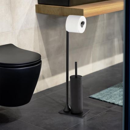 WENKO 23710100 - WC-harja HELLA 15x69 cm musta