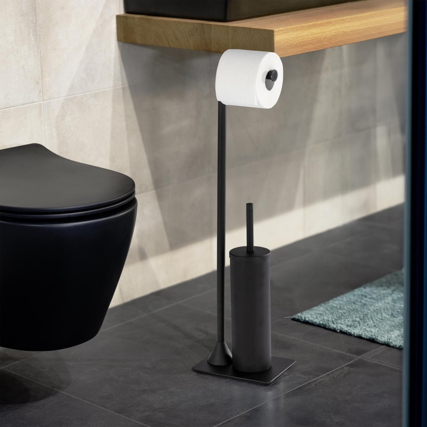 WENKO 23710100 - WC-harja HELLA 15x69 cm musta