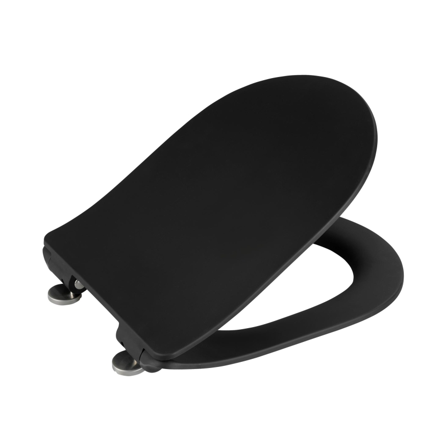 WENKO 23827100-WC WC-istuinkansi SEDILO 45,2x36,2 cm musta/hopea