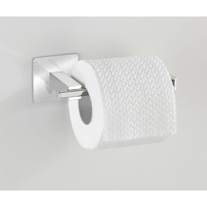 WENKO 23859800 - TURBO-LOC QUADRO ED WC-paperiteline 16,5x6,5 cm ruostumaton teräs
