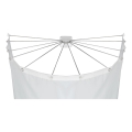 WENKO 23863100 - Suihkuteline 96x72 cm ruostumaton teräs/valkoinen