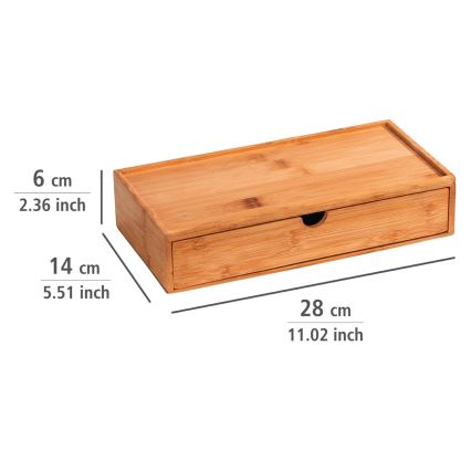 WENKO 23921100 - Säilytyslaatikko TERRA 28x14 cm ruskea