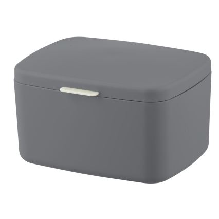 WENKO 23981100 - Laatikko BARCELONA 19,5x16 cm antrasiitti/kiiltävä kromi
