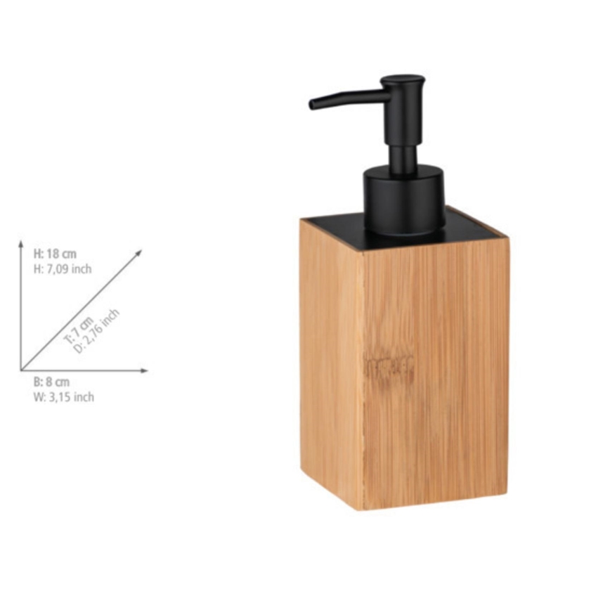 WENKO 23984100 - Saippuapumppu PADUA 210 ml ruskea/musta