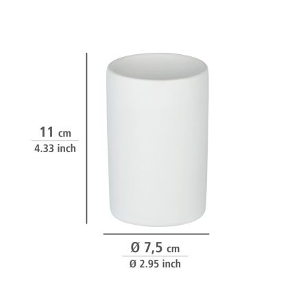 WENKO 24010100 - POLARIS-muki 7x11 cm valkoinen