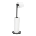 WENKO 24034100 - WC-paperiteline 21x55 cm musta/hopea