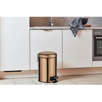 WENKO 24036100 - Kori LEMAN 17x25 cm ruostumaton teräs/kupari/musta