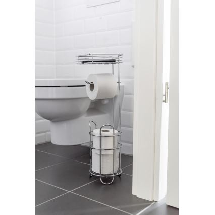 WENKO 24074800 - WC-paperiteline 16x59 cm kiiltävä kromi