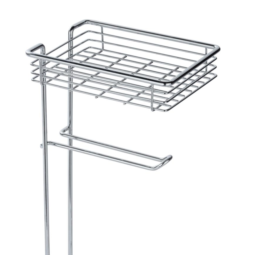 WENKO 24074800 - WC-paperiteline 16x59 cm kiiltävä kromi