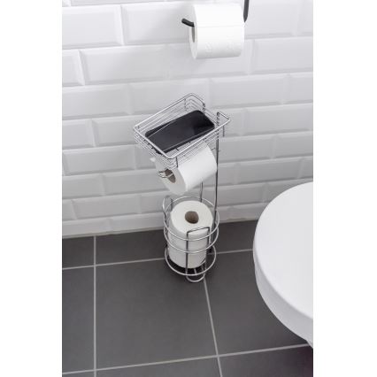WENKO 24074800 - WC-paperiteline 16x59 cm kiiltävä kromi
