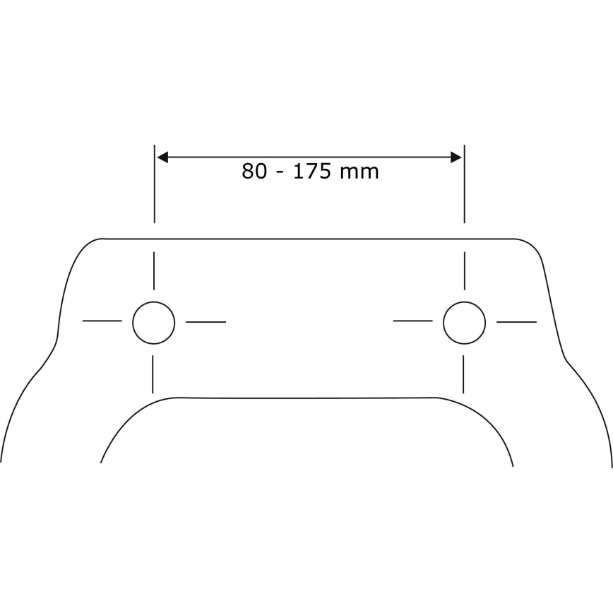 WENKO 24080800-WC istuinkansi TAVOLA 36,5x45 cm valkoinen/kiiltävä kromi