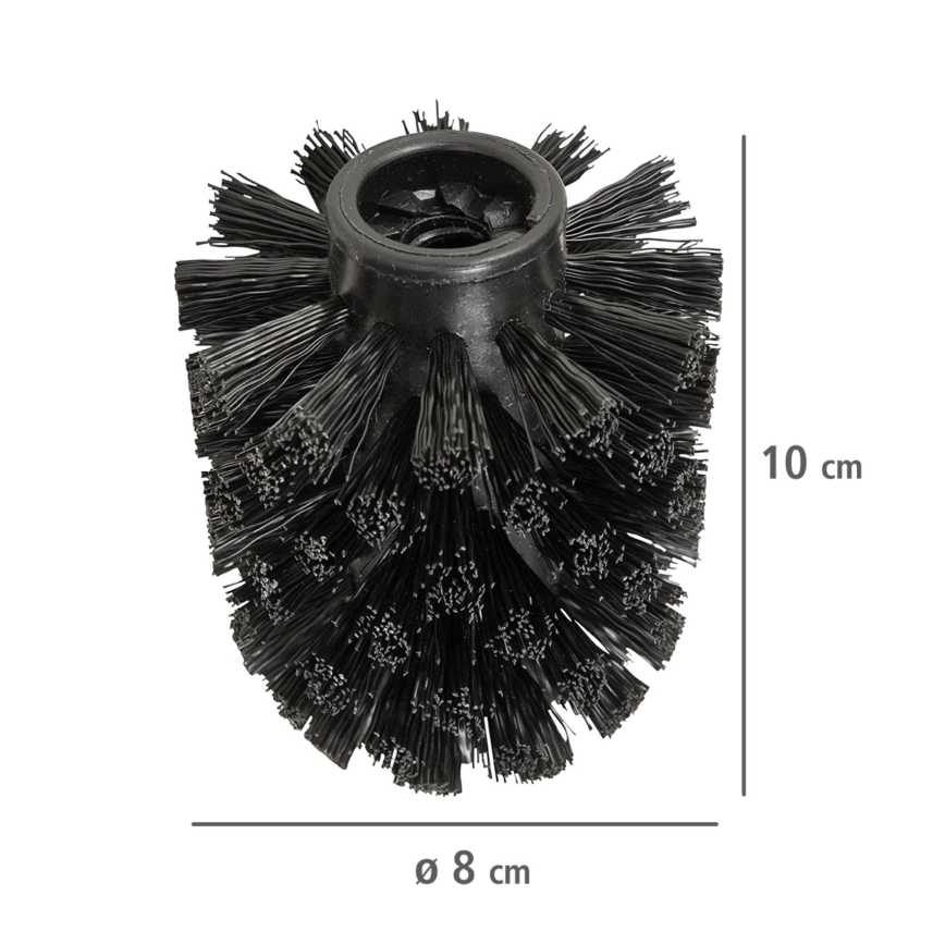 WENKO 24090800 - WC-harjaspää 8x9,3 cm musta