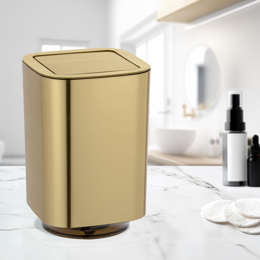 WENKO 24163100 - Roskakori AURON 17x25,5 cm kullanvärinen