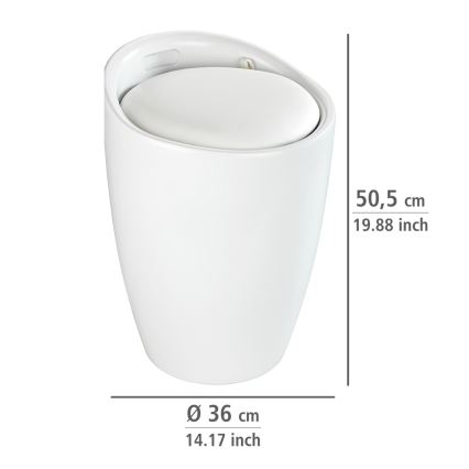 WENKO 24228100 - Jakkara CANDY 36x50,5 cm valkoinen/musta