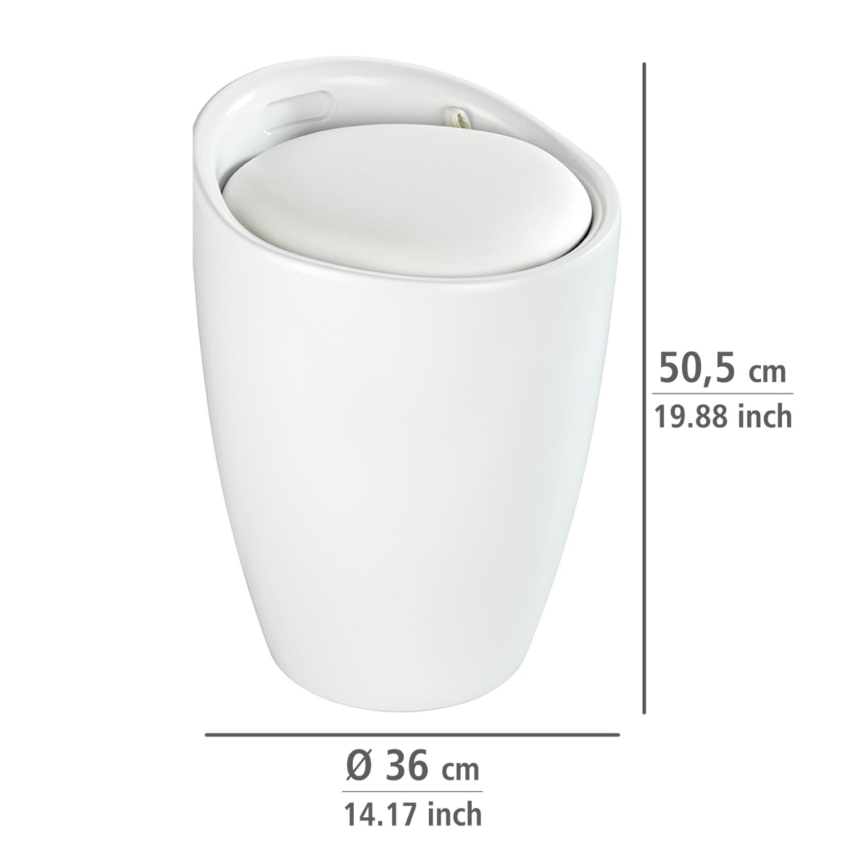 WENKO 24228100 - Jakkara CANDY 36x50,5 cm valkoinen/musta