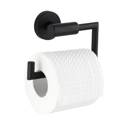 WENKO 24240100-BOSIO BLACK wc-paperiteline 15x10,5 cm ruostumatonta terästä/hopea