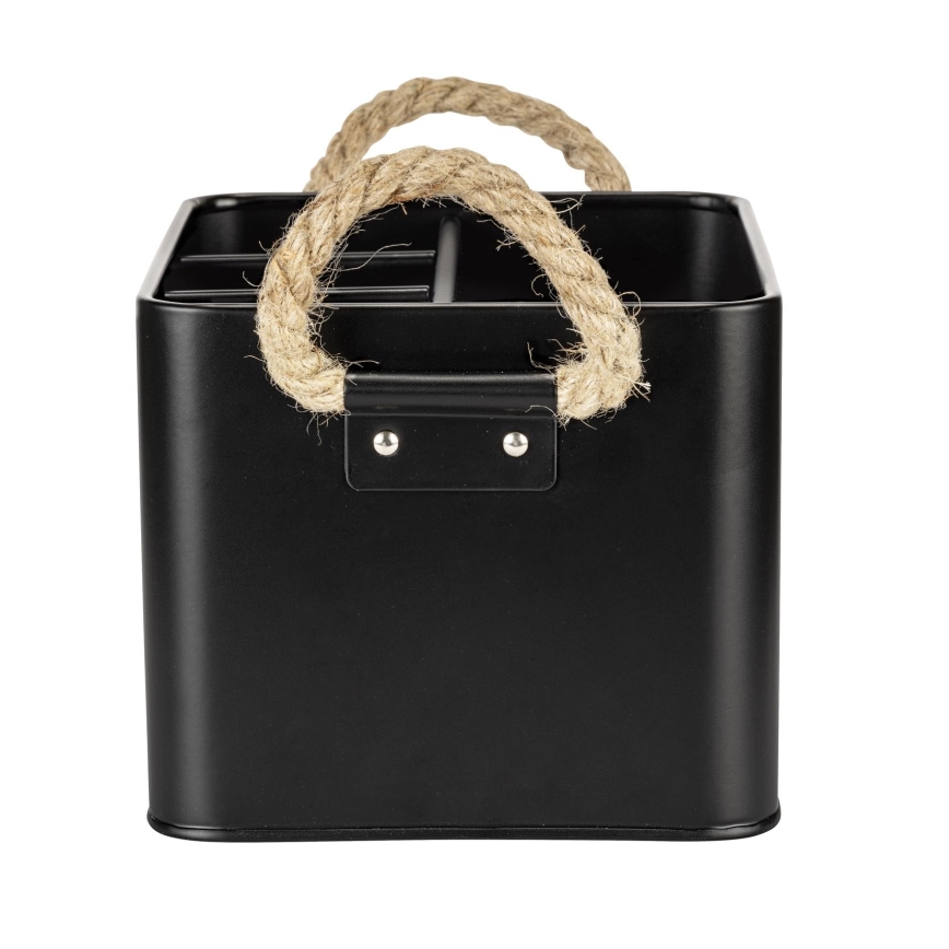 WENKO 24328100 - Säilytyslaatikko GARA 19x13 cm musta