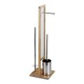 WENKO 24391100 - WC-harja RIVALTA 18x70 cm ruskea/valkoinen/musta