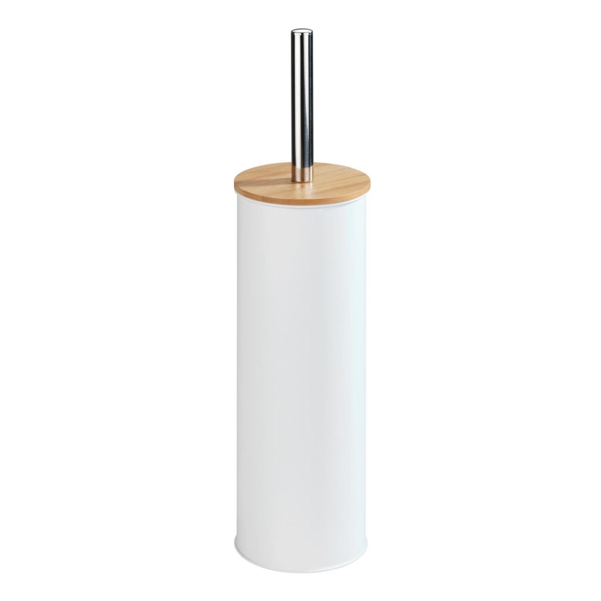 WENKO 24393100 - WC-harja TORTONA 9,5x38,5 cm valkoinen/ruskea