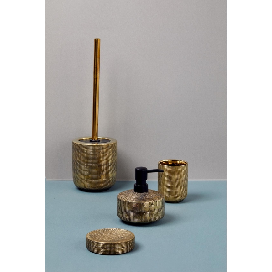 WENKO 24401100 - Saippua-annostelija RIVARA 400 ml kultainen