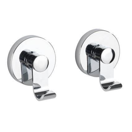 WENKO 24466100 VACUUM-LOC -koukku 6 x 7 cm kiiltävä kromi