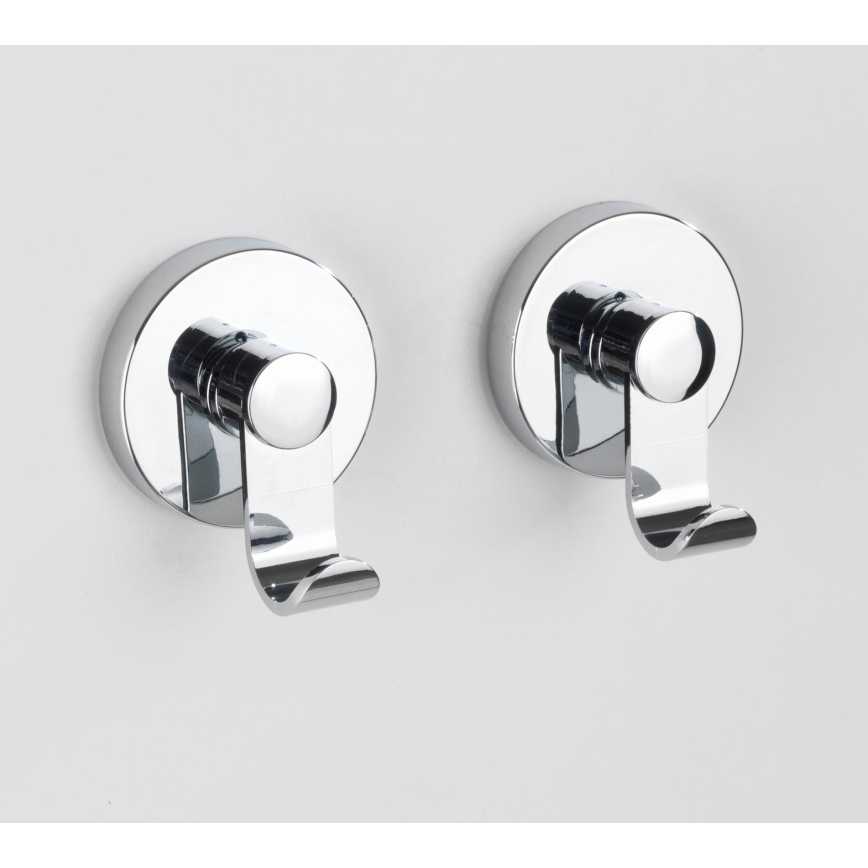 WENKO 24466100 VACUUM-LOC -koukku 6 x 7 cm kiiltävä kromi