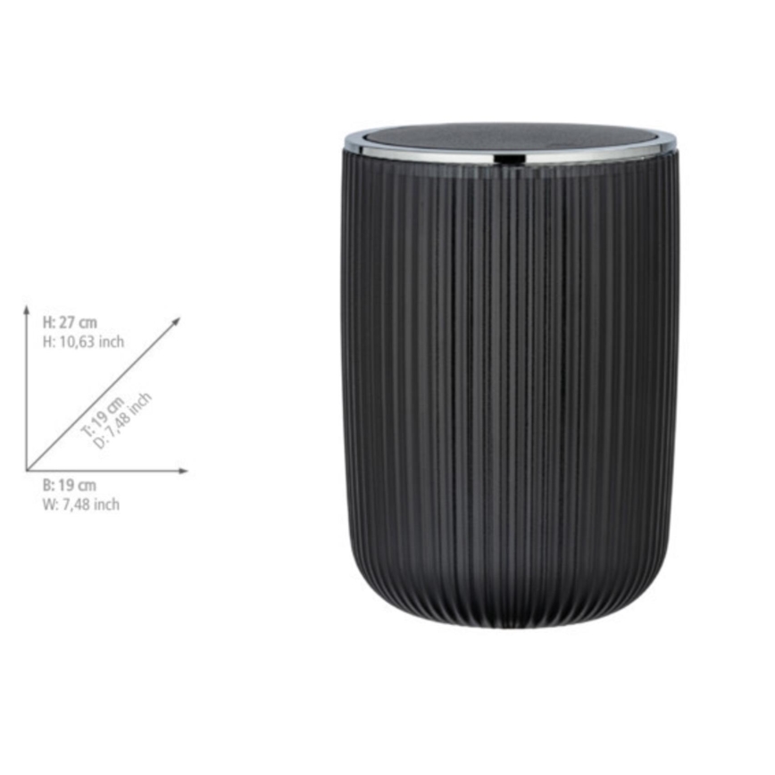 WENKO 24493100 - Roskakori AGROPOLI 19x27 cm harmaa