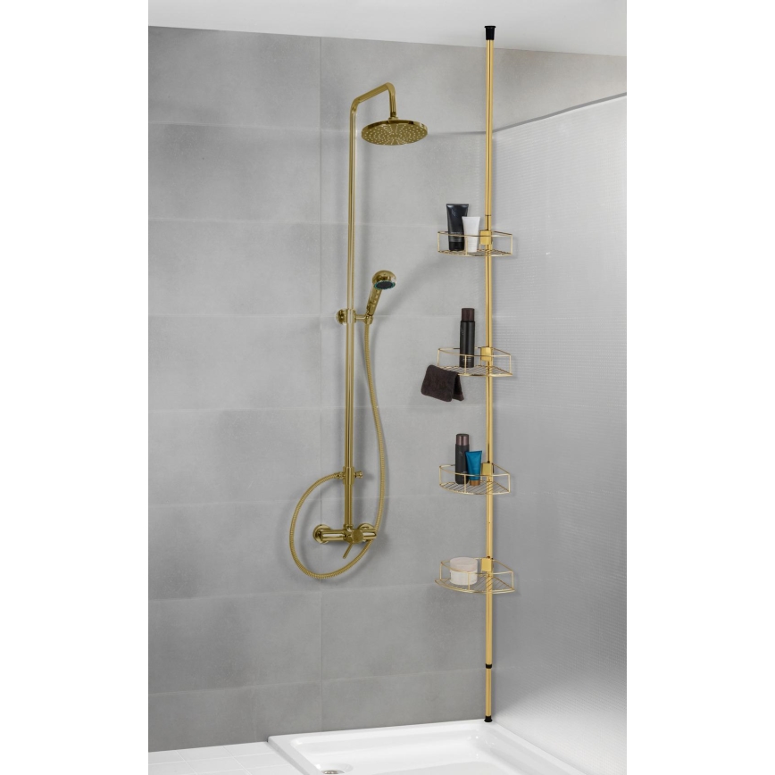 WENKO 24569100-DOLCEDO kulmahylly 31x275 cm kultainen