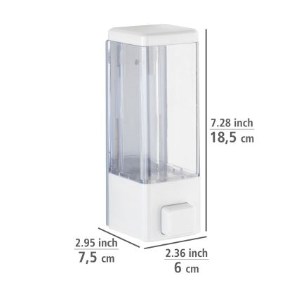 WENKO 24594100-ISTRES-saippuapumppu 320 ml valkoinen/läpinäkyvä
