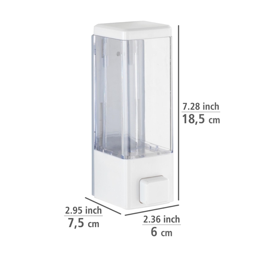 WENKO 24594100-ISTRES-saippuapumppu 320 ml valkoinen/läpinäkyvä