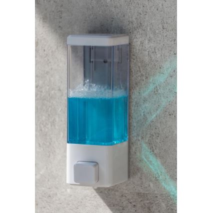 WENKO 24594100-ISTRES-saippuapumppu 320 ml valkoinen/läpinäkyvä