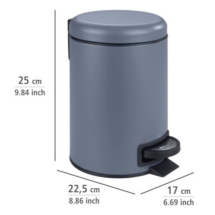 WENKO 24635100 - LEMAN-kori 17x25 cm sininen/musta