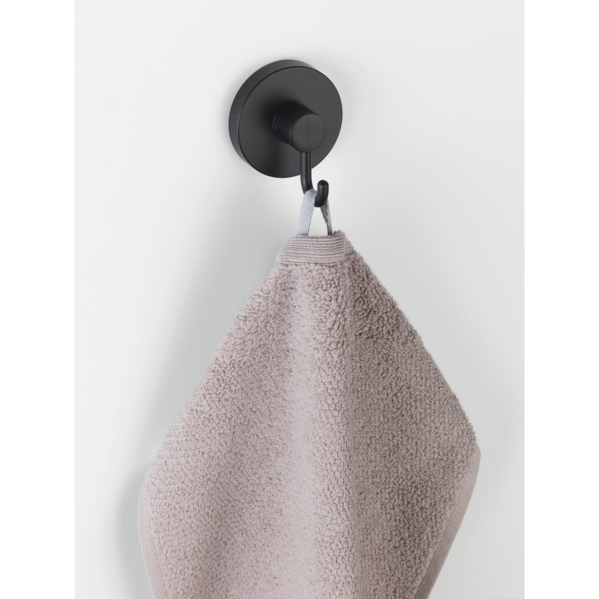 WENKO 24730100 - VACUUM-LOC pyöreä koukku, musta, 6x6,7 cm