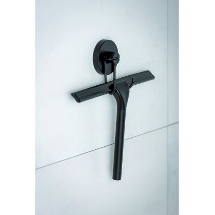 WENKO 24731100-Pyöreä VACUUM-LOC-suihkukaavin 24,5x25 cm musta